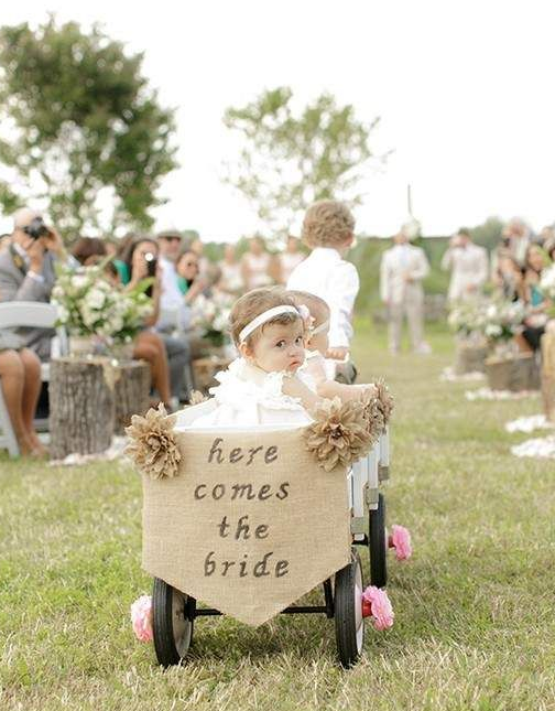 baby flower girl wagon