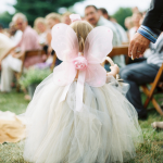 Tulle Flower Girl Dress With Fairy Wings