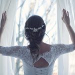 Morning Wedding - Bride Looking Out Window