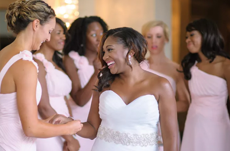 Wedding Makeup - Bride With Her Bridesmaids