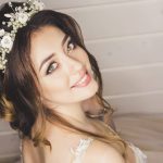 Wedding Makeup - Smiling Bride Looking At Camera