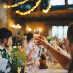 Best Man Speech - Guests At Reception Toasting