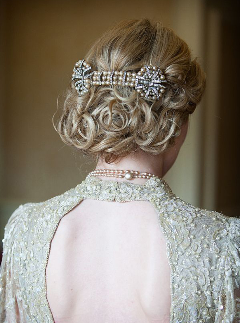 Granny Chic Wedding - Antique Bridal Hairstyle